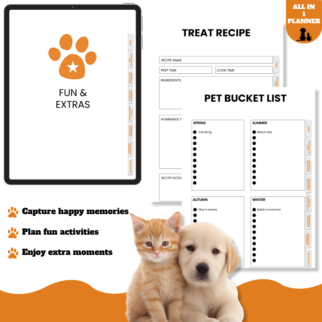 Pawvive Pet Wellness Planner