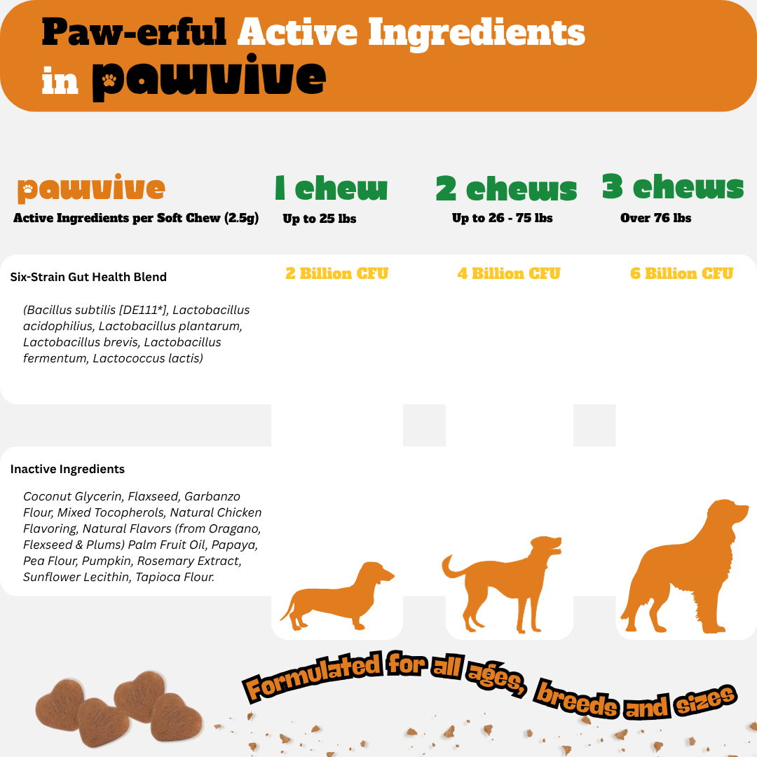 Probiotic Gut + Immunity Chewy Bites